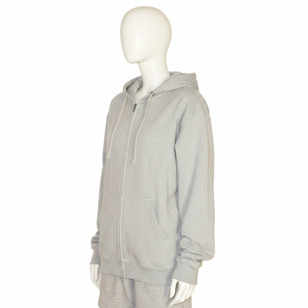 Grauer Hoodie – Farbe geändert, alles andere identisch