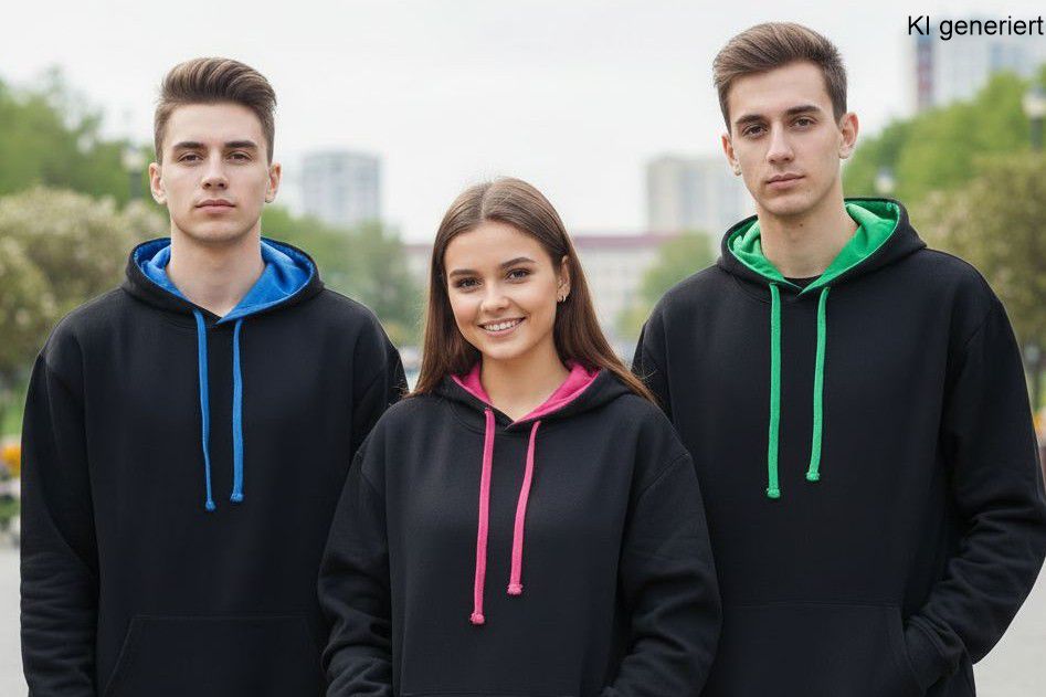 Hoodie zweifarbig