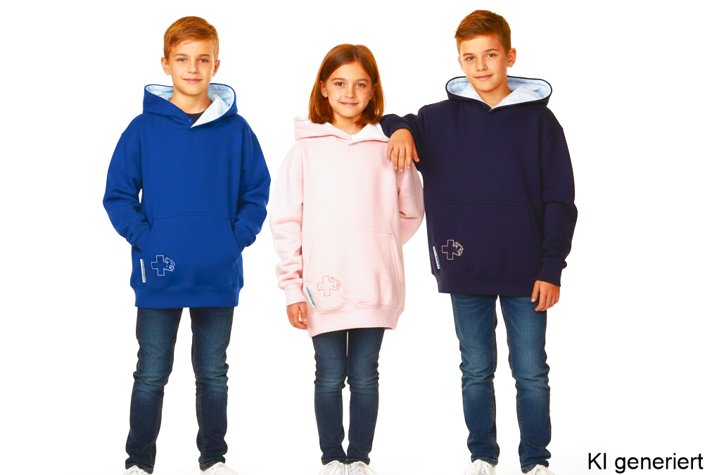 Kidshoodie zweifarbig