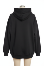 Schwarzer Hoodie - Rückansicht