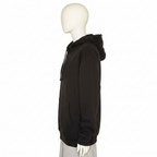 Schwarzer Zip-Hoodie