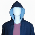 Kapuzenschal mit Skyblue Futter