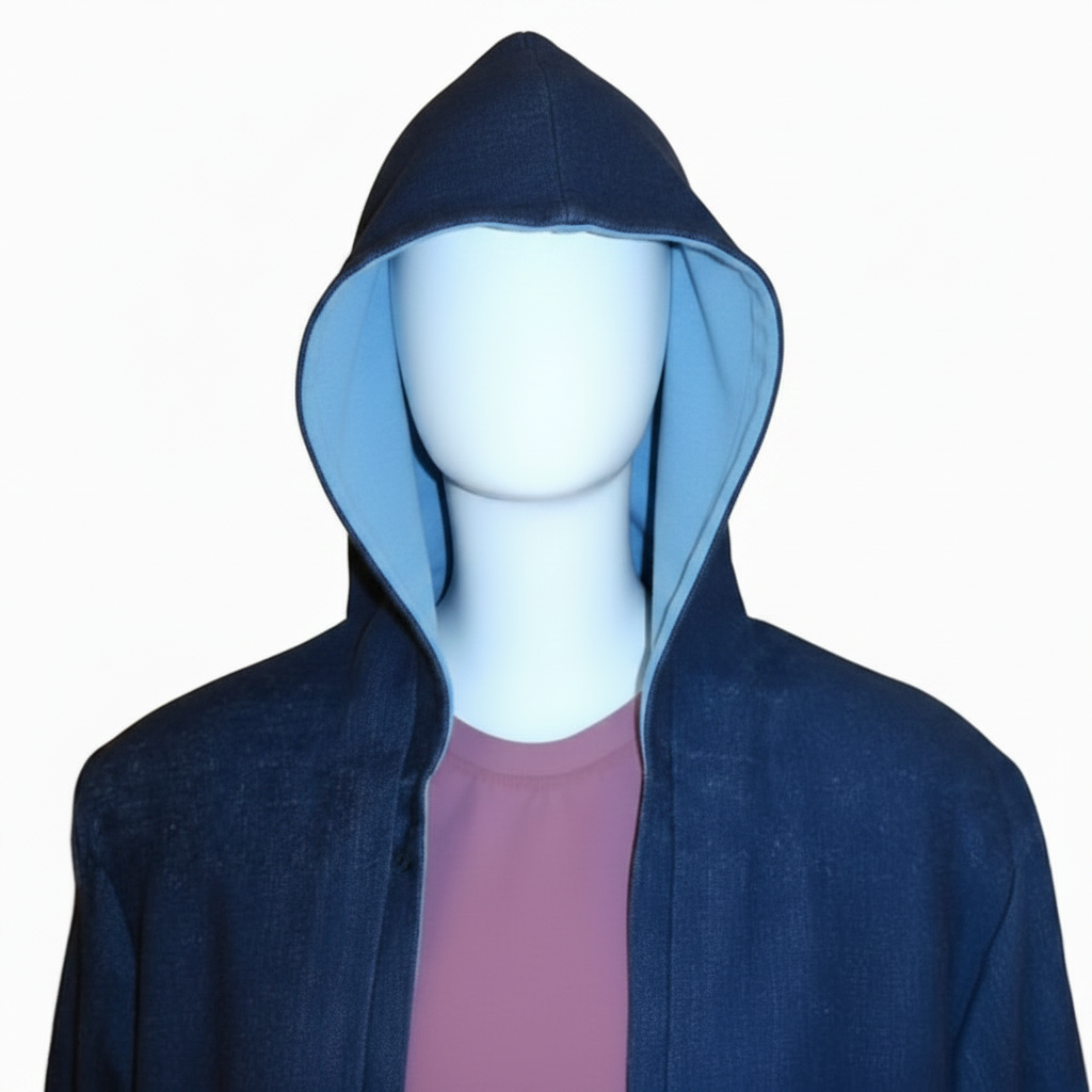 Kapuzenschal mit Skyblue Futter